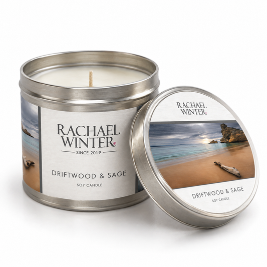 Driftwood & Sage Tin Candle