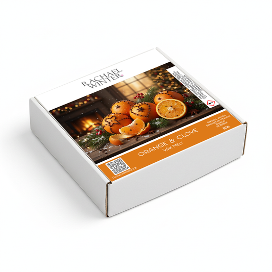 orange and clove wax melt