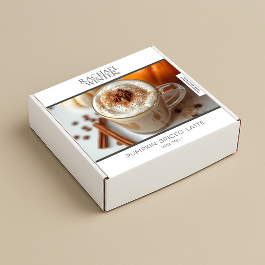 Box of pumpkin spiced latte wax melt 