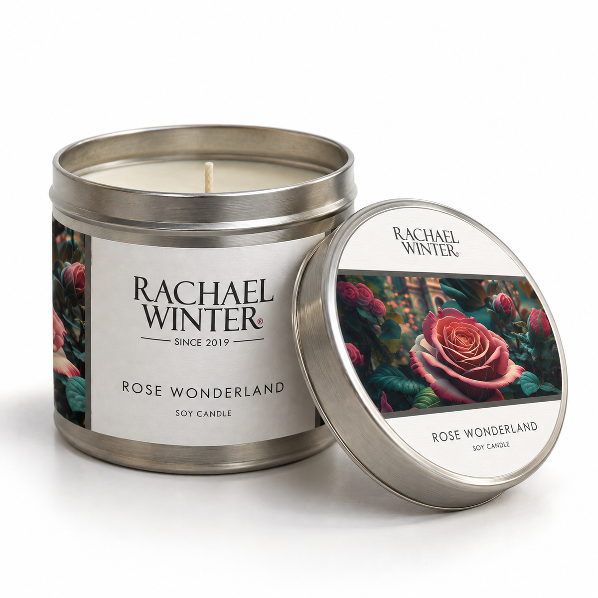 Rose Wonderland Tin Candle