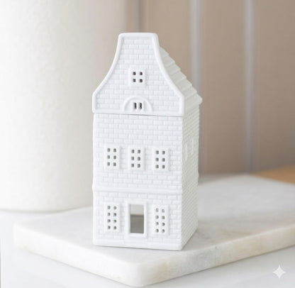 White Nordic house wax burner ceramic home fragrance warmer