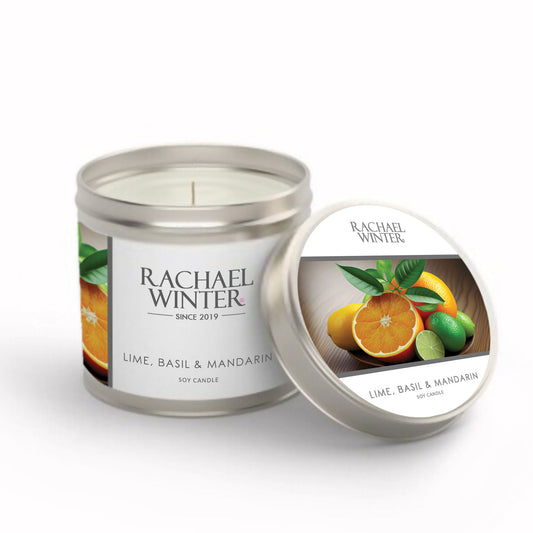 Lime Basil & Mandarin Tin Candle