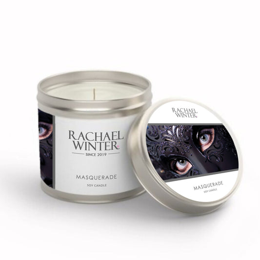 Masquerade Tin Candle
