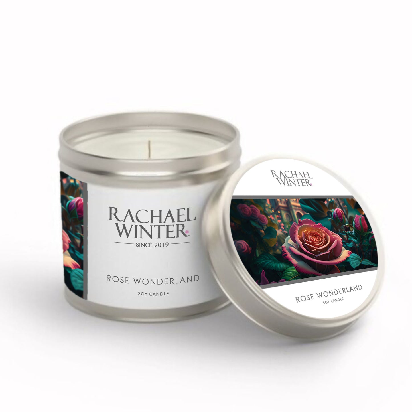 Rose Wonderland Tin Candle